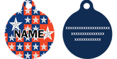 Colonial Stars HD Dog ID Tag